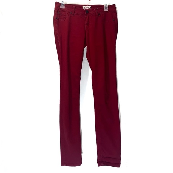 Scarlet Boulevard Red Skinny Jeans Women’s 26 - Picture 1 of 8